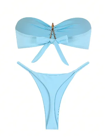 Costum de baie SHEIN, bleu