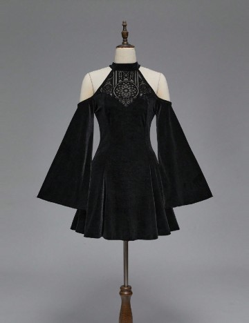 Rochie scurta Romwe, negru