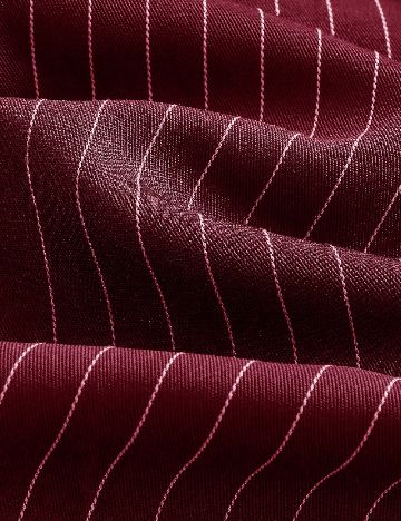 Pantaloni SHEIN CURVE, visiniu/alb