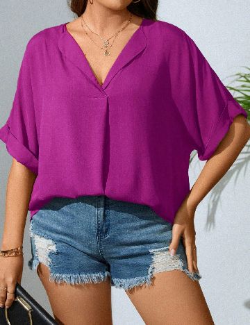 Bluza SHEIN CURVE, mov