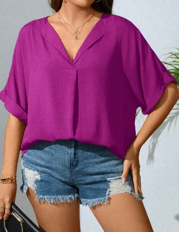 Bluza SHEIN CURVE, mov