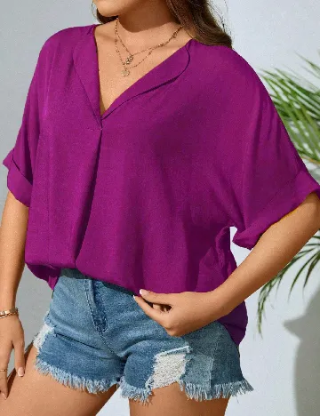 Bluza SHEIN CURVE, mov