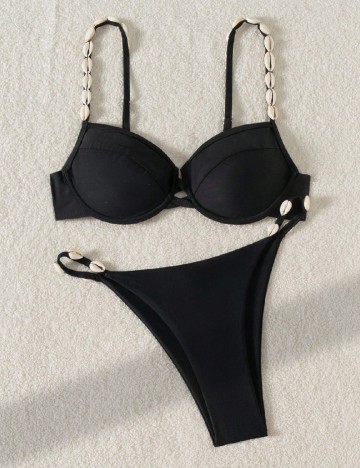 Costum de baie SHEIN, negru