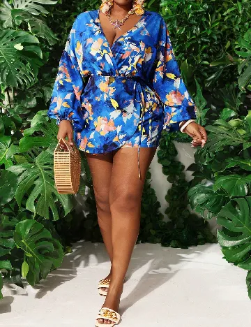 Salopeta SHEIN CURVE, mix culori