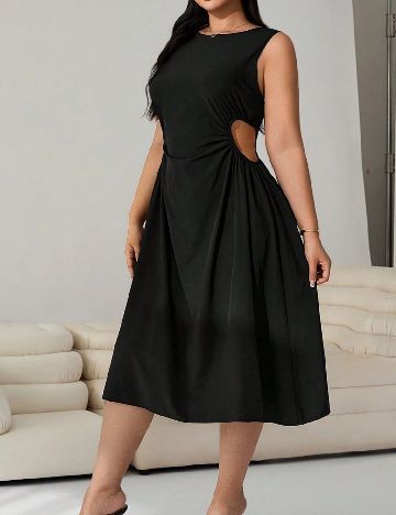 Rochie medie SHEIN CURVE, negru