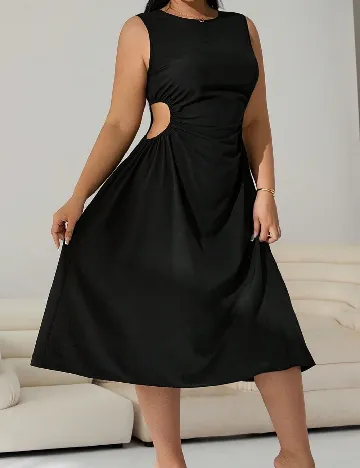 Rochie medie SHEIN CURVE, negru