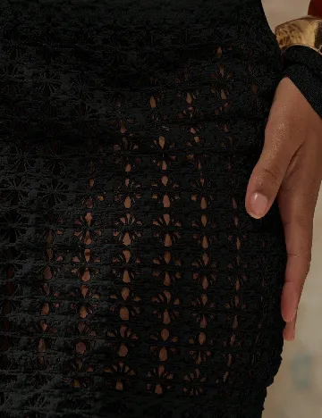 Fusta de plaja SHEIN, negru