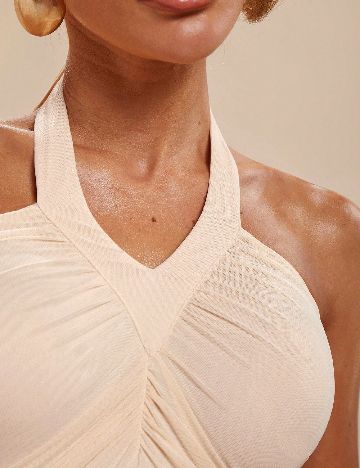 Rochie medie SHEIN, crem