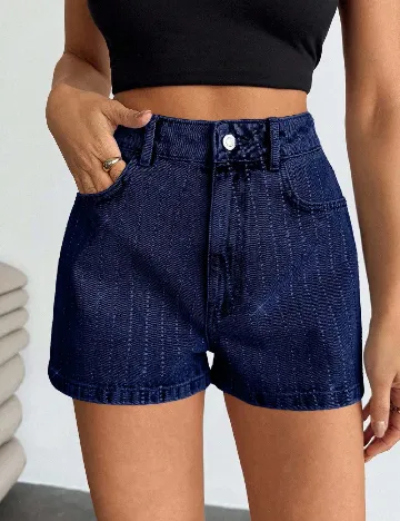 Pantaloni scurti SHEIN, bleumarin