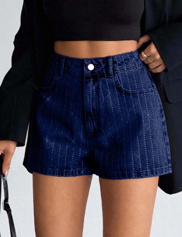 Pantaloni scurti SHEIN, bleumarin