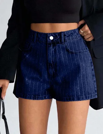 Pantaloni scurti SHEIN, bleumarin