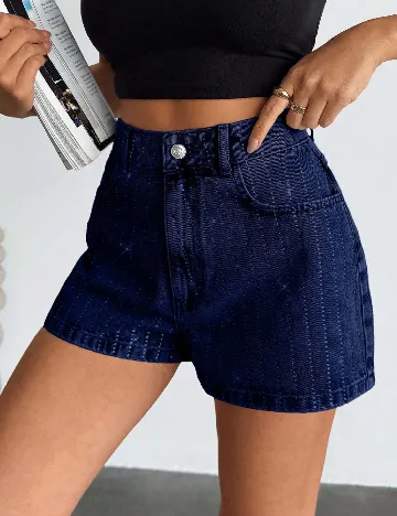 Pantaloni scurti SHEIN, bleumarin