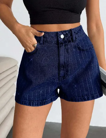 Pantaloni scurti SHEIN, bleumarin