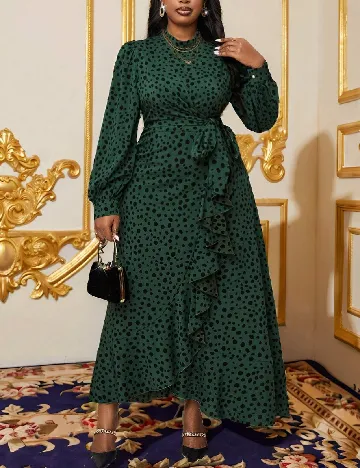 Rochie lunga SHEIN CURVE, verde