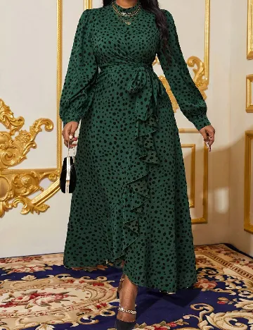 Rochie lunga SHEIN CURVE, verde