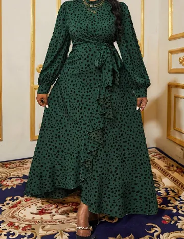 Rochie lunga SHEIN CURVE, verde