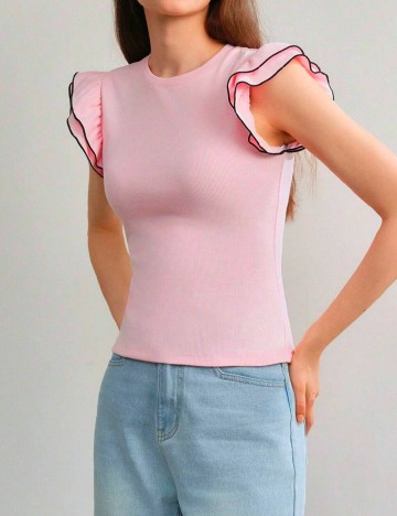 Tricou MOTF, roz