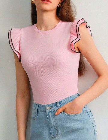 Tricou MOTF, roz