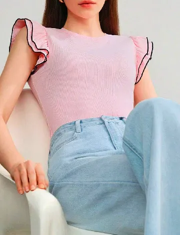Tricou MOTF, roz