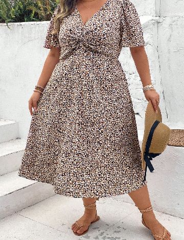 Rochie medie SHEIN CURVE, mix culori