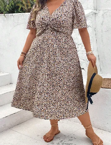 Rochie medie SHEIN CURVE, mix culori