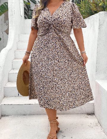 Rochie medie SHEIN CURVE, mix culori