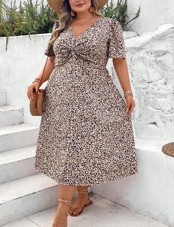 Rochie medie SHEIN CURVE, mix culori