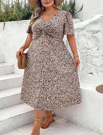 Rochie medie SHEIN CURVE, mix culori