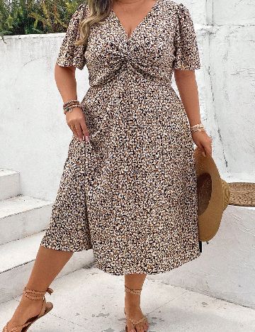 Rochie medie SHEIN CURVE, mix culori