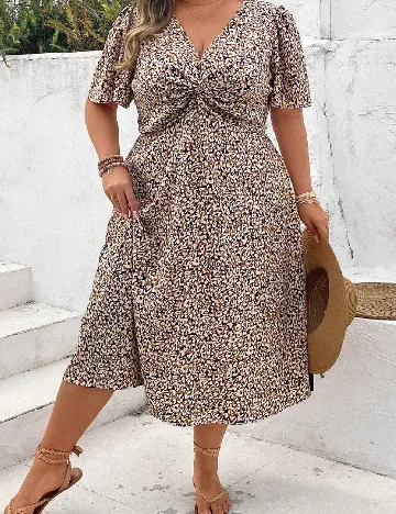 Rochie medie SHEIN CURVE, mix culori