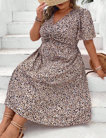 Rochie medie SHEIN CURVE, mix culori