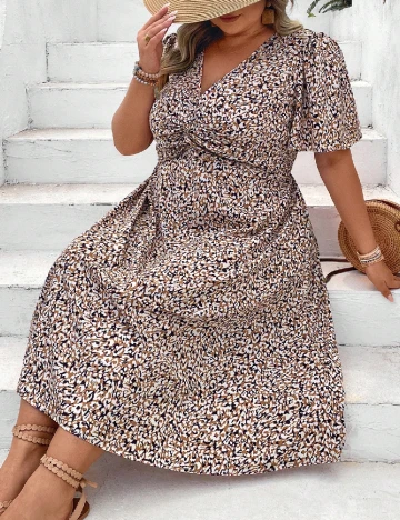 Rochie medie SHEIN CURVE, mix culori