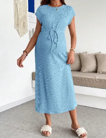 Rochie medie SHEIN Maternity, albastru