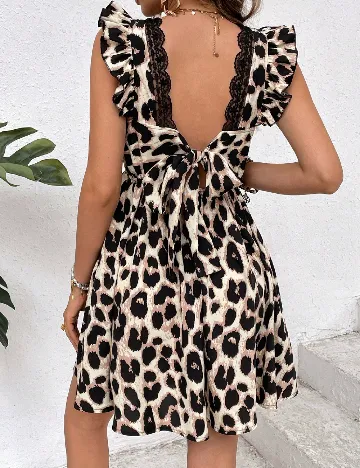 Rochie scurta SHEIN, animal print