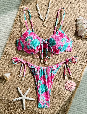 Costum de baie SHEIN, mix culori