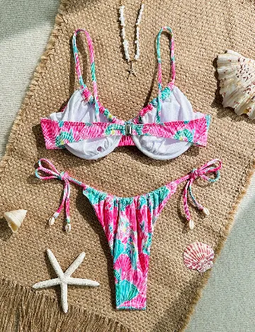 Costum de baie SHEIN, mix culori