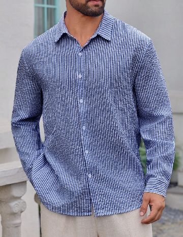 Camasa SHEIN, albastru