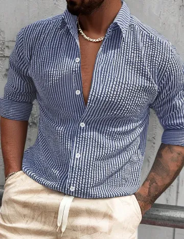 Camasa SHEIN, albastru