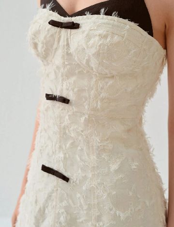 Rochie scurta SHEIN, crem