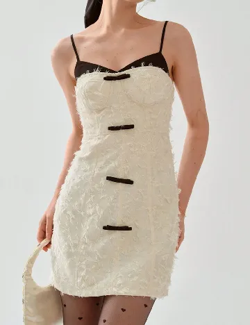 Rochie scurta SHEIN, crem