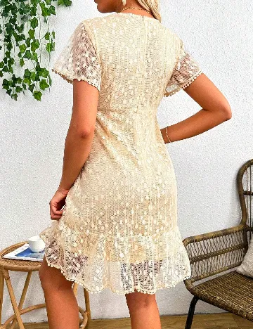 Rochie scurta SHEIN Maternity, crem