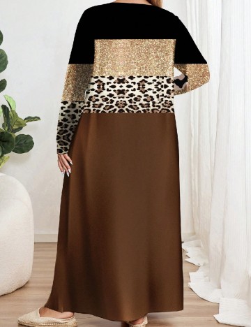 Rochie lunga Emery Rose Curve, mix culori