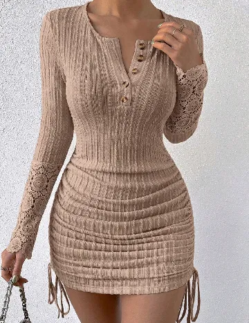 Rochie scurta SHEIN, maro