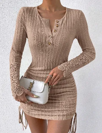 Rochie scurta SHEIN, maro