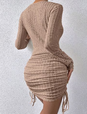 Rochie scurta SHEIN, maro