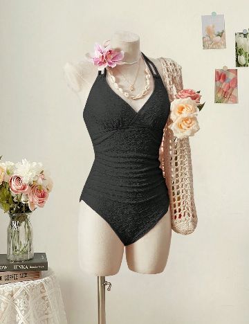 Costum de baie SHEIN, negru