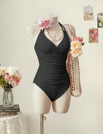 Costum de baie SHEIN, negru