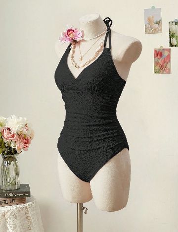 Costum de baie SHEIN, negru