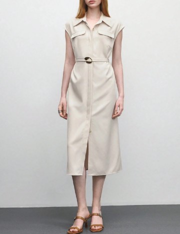 Rochie medie SHEIN, bej