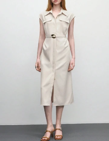 Rochie medie SHEIN, bej